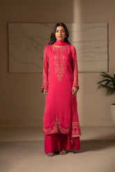 3 Piece Chiffon Embroidered Suit (FL0029)